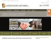 Tablet Screenshot of ladouceurlaw.com